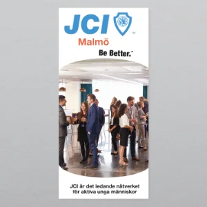 JCI Malmo dragspelsfolder omslagsbild