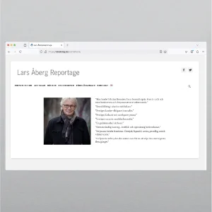 Websida Lars Åberg omslagsbild