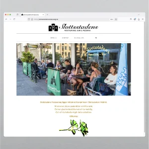 Websida Slottsstadens restaurang omslagsbild